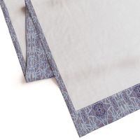 toile araignée en laine rose et bleu