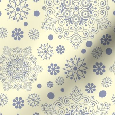 vintage snowflakes