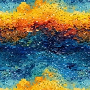 Vincent van Gogh Inspired Rainbow Waves 2