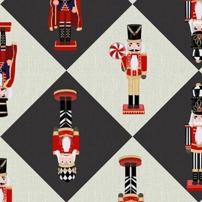 Christmas Nutcrackers | Diamond Checkered up and down 