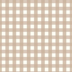 Gingham - Tan