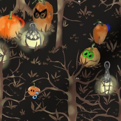 Pumpkins in the Woods