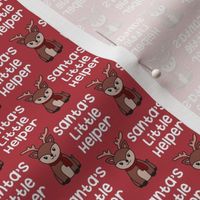 Xsmall (1 inch) - Santa’s Little Helper - Dusty Red 