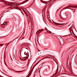 Pink painted riot swirls normal scale