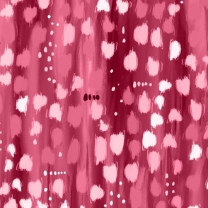 Pink painted riots blobs wallpaper scale