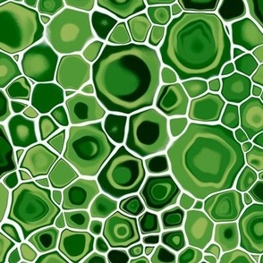 Fluid Art Cells - Green