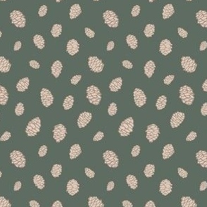 Pinecones - Dark Green