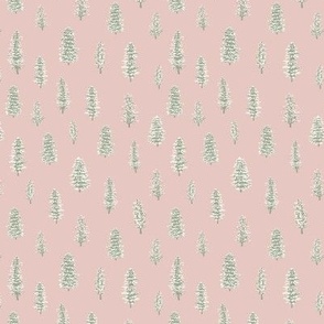 Snowy Pine - Pink