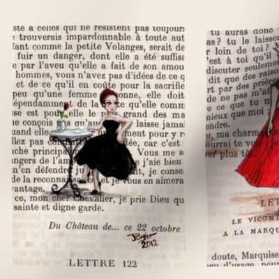 Paris Black & Red Vintage Ladies