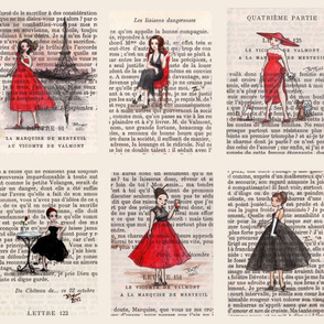 Paris Black & Red Vintage Ladies