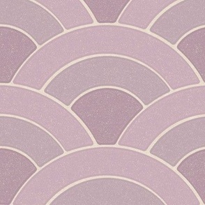 Lavender Textured Scallop Pattern Modern Minimalist