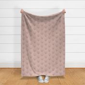 Pale Pink Textured Scallop Pattern Modern Minimalist