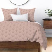 Pale Pink Textured Scallop Pattern Modern Minimalist