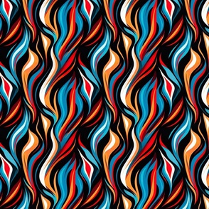 Small Dynamic Wave Abstract Artwork