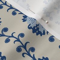 fantasy floral strings-washed indigo-small scale