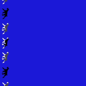 Giant Schnauzer border-blue 54”x74”