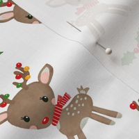 Cute Whimsical Christmas Reindeer Festive