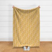 retro vintage floral medium scale yellow gold by Pippa Shaw