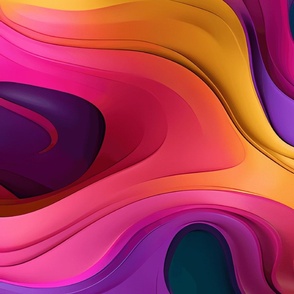 Bright color 3D abstract