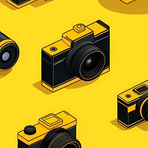 Yellow camera pattern