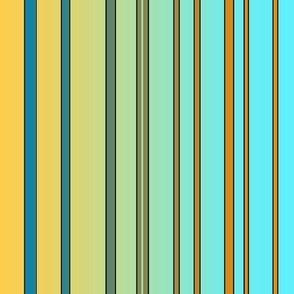Yellow and blue stripes design