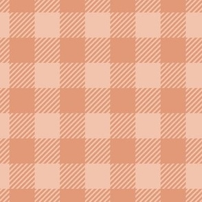 checkerboard Gingham-Orange