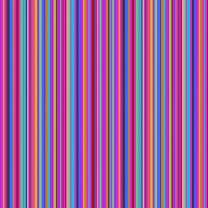 Pink Fiesta Stripes - narrow scale