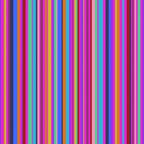 Pink Fiesta Stripes - medium scale