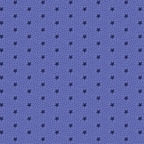 Stars and Dots on purple - mini size