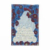 Mother Hen - 2024 Calendar Wall Hanging