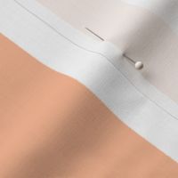 Simple stripes white Peach