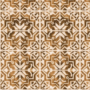 Tiles-Faux Moroccan-wallpaper Gold-browns-2