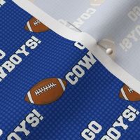 Medium Scale Team Spirit Football Go Cowboys! in Dallas Royal Blue