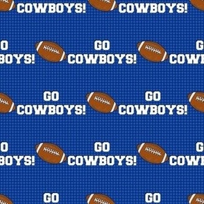 Medium Scale Team Spirit Football Go Cowboys! in Dallas Royal Blue