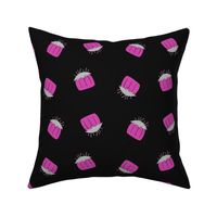 Retro Pink Cushions | Pink | Dark Background