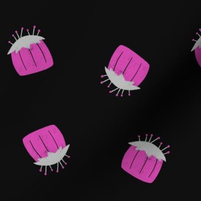 Retro Pink Cushions | Pink | Dark Background