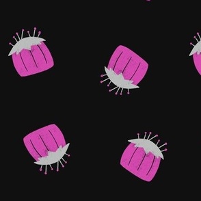 Retro Pink Cushions | Pink | Dark Background