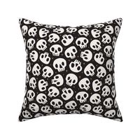 Spooky Cute Skulls | Md Black + White