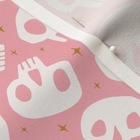 Spooky Cute Skulls | Md Bubblegum Pink