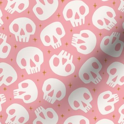 Spooky Cute Skulls | Md Bubblegum Pink