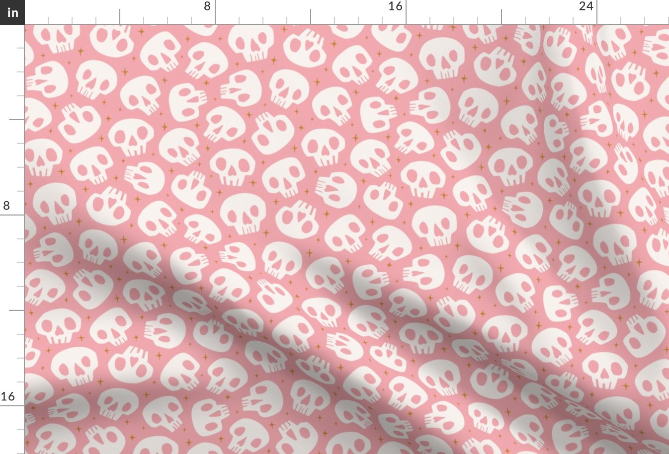 Spooky Cute Skulls | Md Bubblegum Pink