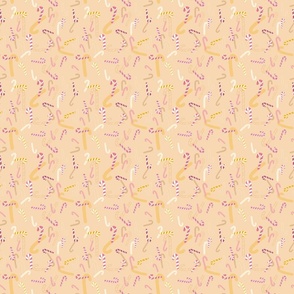 Candy Cane - Yellow and Pink