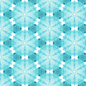 Blue hues geometric line art / medium