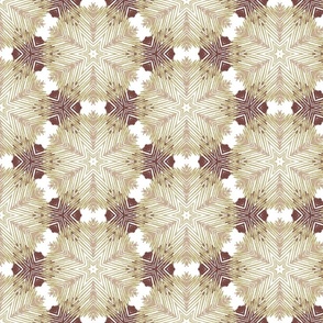 brown hues geometric line art/ medium