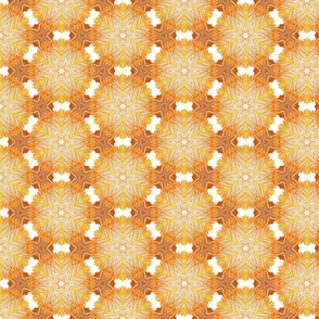 Orange hues geometric line art / small