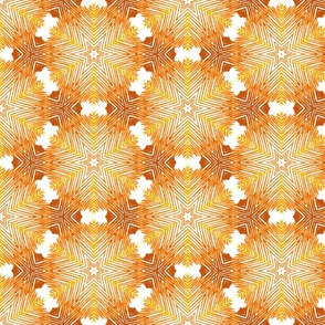 Orange hues geometric line art / medium