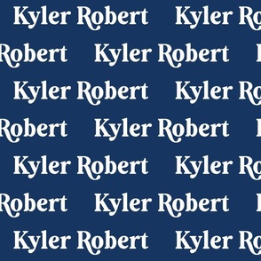 Kyler Robert: Augillion Font on Navy