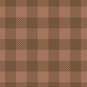 checkerboard Gingham-Brown