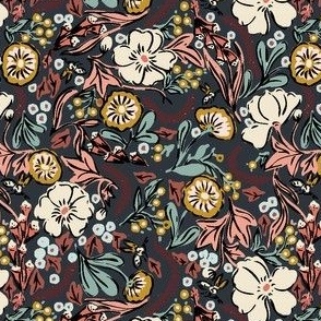 (s)Liberty style japanese anemones and daisies