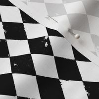 Harlequin Classic Black and White (1.33 inch diamonds on fabric)